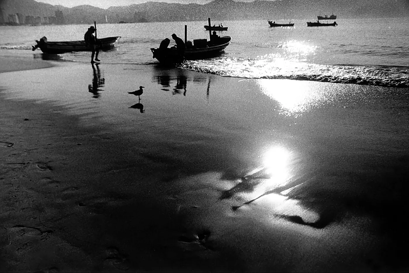 Pescadores al amanecer, Acapulco